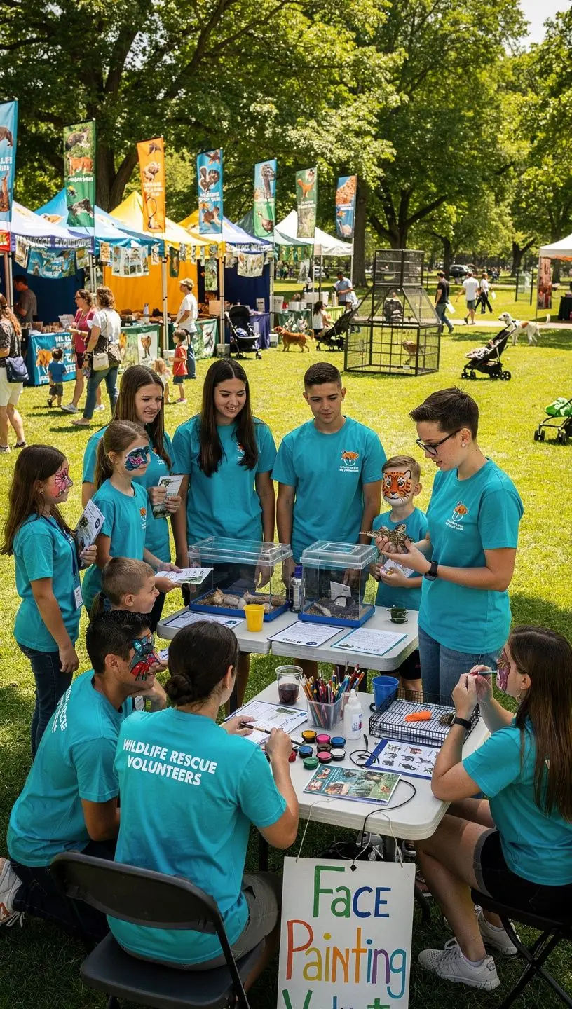 Diákok csoportja, akik egy etológiai kísérletet végeznek laboratóriumi körülmények között.